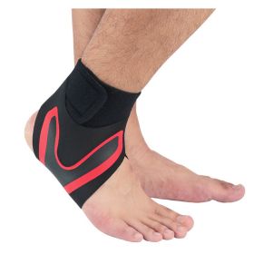Ankle Support Brace Safety Running Basketball Sports Ankle Sleeves (Option: XL-1pc-Left red)